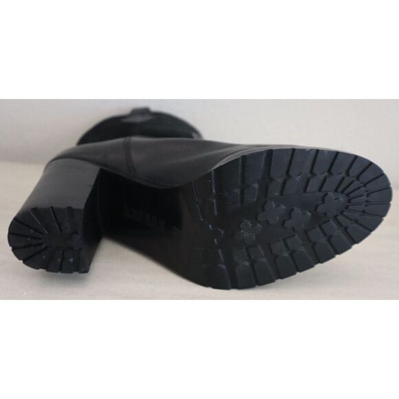 Lauren Ralph Lauren Women's Sz 8.5B Black Devyn Leather/Suede Western Boots - Picture 4 of 8